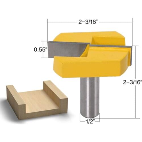 1/2 Inch Durable Carbide Alloy Milling Cutter With Straight End Shank Woodworking Router Bit