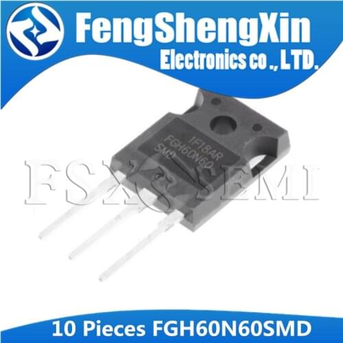 10pcs/lot FGH60N60SMD FGH60N60 600V, 60A Field Stop IGBT TO-3P
