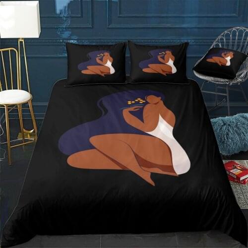 African Quilt Cover Pillowcase 3Piece Comforter Bedding Set With Pillow Case Single Double Duvet Cover Home Decora