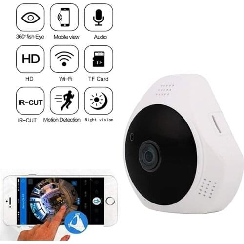 Anspo Wireless 960P Wide View Angle WiFi IP VR Camera 360 Panoramic Fisheye IP Camera
