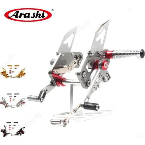 Arashi For KAWASAKI Z125 Z125-Pro CNC Adjustable Rearset 2016 2017 2018 2019 Z 125 Pro Footrest Foot Pegs Aluminum Motorcycle