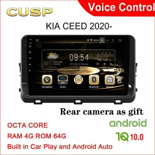 Android 10 Car dvd player 10 inch for KIA CEED 2020 2021 1 Din android Car Radio gps navigation stereo Multimedia CarPlay Voice