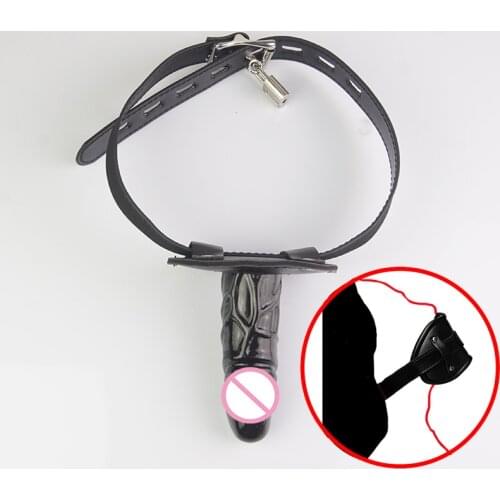 BDSM Penis/Cock/Dildo Gag Restraint,Face Strapon for Adult Gagging Games,Bondage Gear,Sex Toys For Couples