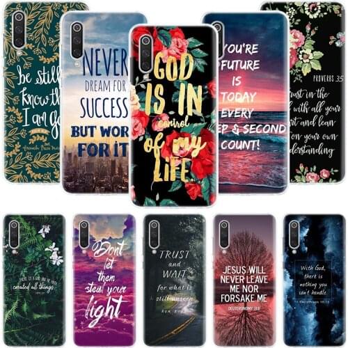 Bible Quotes Cheer Up Phone Case For Xiaomi Redmi Note 10 9 8 Pro 9S 8 8T 7 6 5 6A 7A 8A 9A 9C 4X S2 K20 K30 Art Cover Coque
