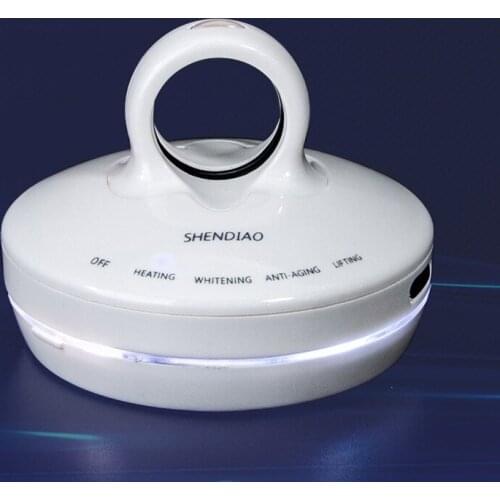 Electric EMS Vibration Heating Facial Beauty Instrument Face Lift Device Skin Care Tightening Massager Anti Wrinkle Ion