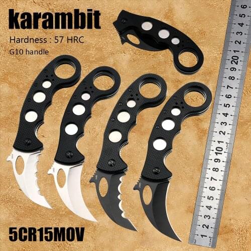 Folding karambit csgo knives outdoor utility tactical EDC tools pocket knives