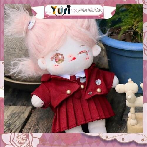 Limit Idol Kpop Star Official Original Plush Doll 20cm Figure Toy Change Black Tea JK Uniform Suit Clothes Outfit Cute C Rua