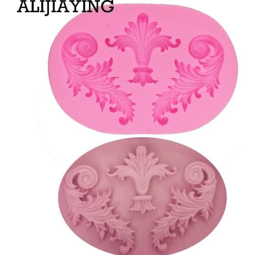 M1402 DIY flower Sugarcraft cake border Silicone Mold cake dessert Decorating tool fondant chocolate Clay craft Resin Candy