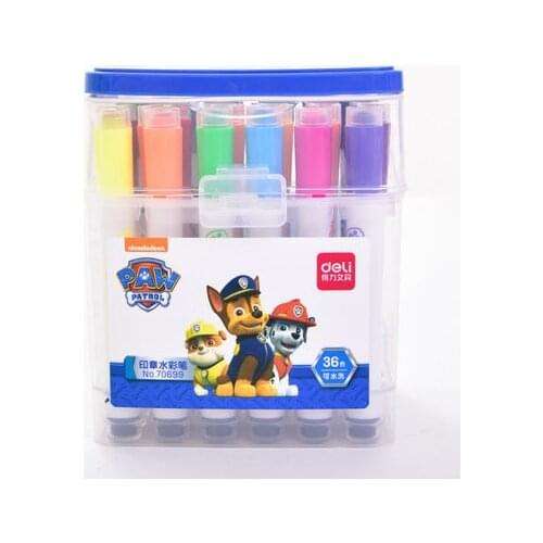 Paw Patrol 12/24/36Colors Highlighter Pen Mildliner Colors Fluorescent Art Marker School&Office Art Stationery Supply Gift
