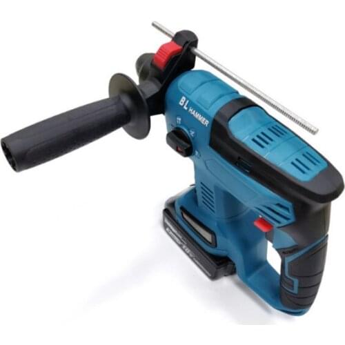 Multi-function hammer drill round handle four-pit lithium rechargeable electric hammer drill For Makita