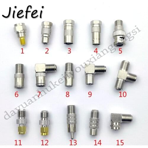 20Pcs 15 Type F Type Male Female to SMA TV RCA BNC F Coax Male Female Adapter