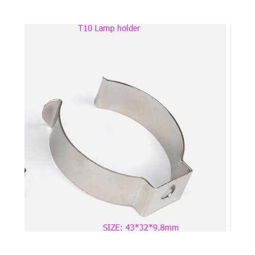 Manufacturer springs steel coated Nickel T10 fluorescent lamp holder metal tube springs clips