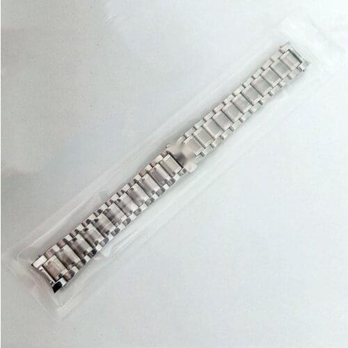 Curved End Watch Strap Wrist Belt For Longines Stainless Steel Chain Watch Chain Butterfly Clasp 19mm 20mm Ladies Bracelet