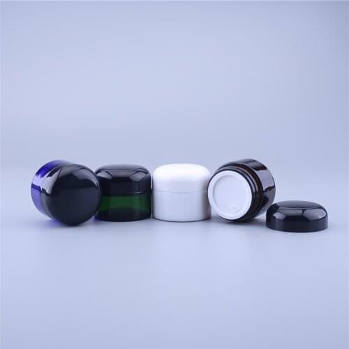 30g Glass Refillable Ointment Bottles Empty Cosmetic Jar Pot Eye Shadow Face Cream Container 200pcs/lot