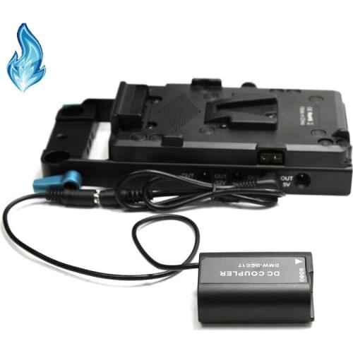 V Mount Plate+DMW-DCC17 DC Coupler DMW-BLK22 Dummy Battery for Panasonic DC-S5 DC-S5K Lumix S5