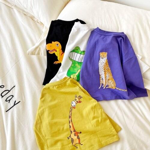 2020 Spring Toddler Kids T-shirts Cartoon Casual Long Sleeve Tops for Boys Baby Girl Tshirt Fashion Children Tees Boys Shirts