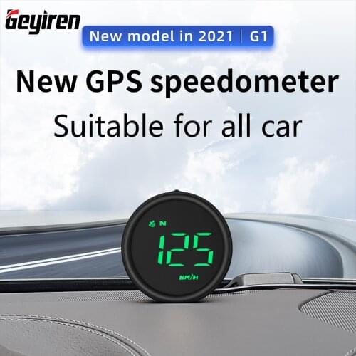 GEYIREN Latest Car Unlversal G1 HUD GPS Model Auto Diagnostic Tools Overspeed Alarm Head Up Display Speedometers Car Accessories