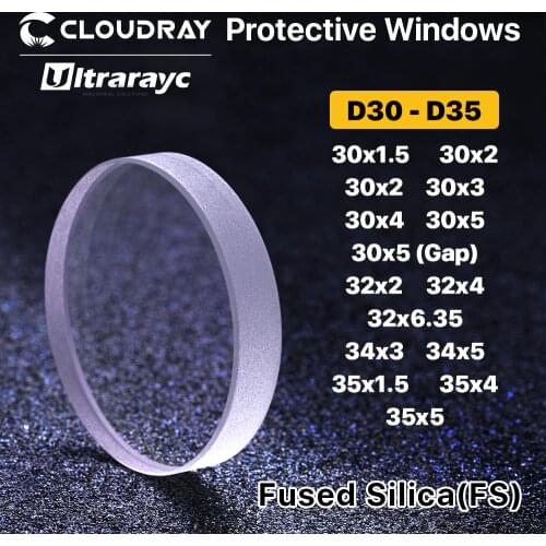 Ultrarayc Protective Windows D30-D35 Quartz Fused Silica for Fiber Laser 1064nm P0795-1201-00002