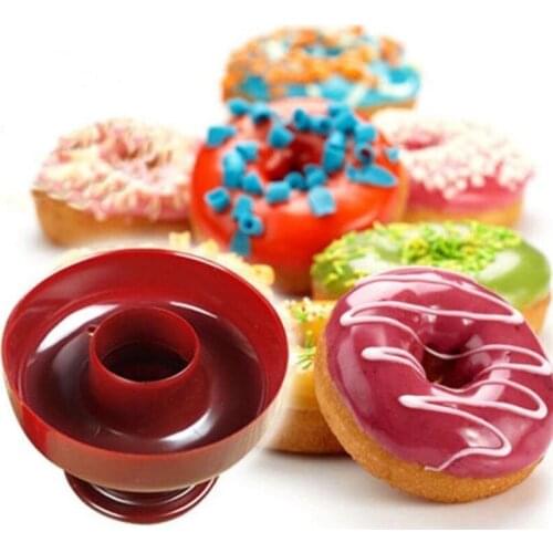 1 PC DIY Tool Donuts Maker Mold Food Grade Plastic Doughnuts Maker Cutter Fondant Decor Cake Bread Desserts Bakery Mould