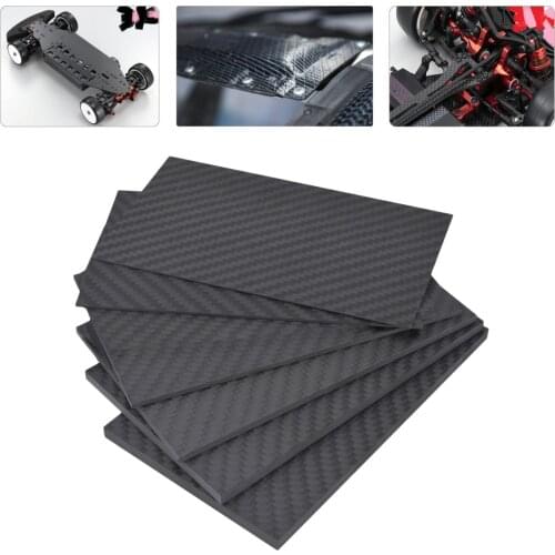 125x75mm Straight Weave Carbon Fiber Plate Panel Sheet for RC Racing FPV