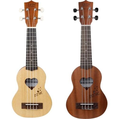 17 inch Couple Ukulele Mini Guitar Sapele Spruce Instrument+Cotton Bags for Ukelele Loveres Musical Instruments Set