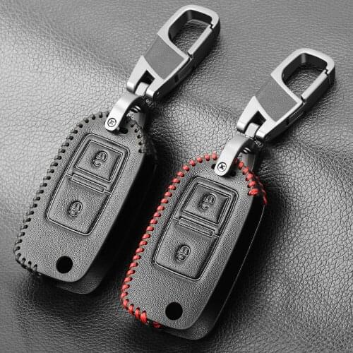 2 Buttons Remote Flip Folding Leather Key Case Car Key Shell for VW for Volkswagen MK4 Bora Golf 4 5 6 Passat Polo Bora Touran