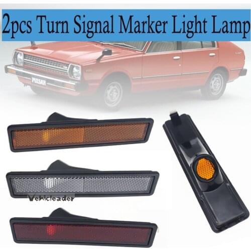 2pcs Rear Left Right Side Turn Signal Marker Light Lamp Lens For BMW E30 E32 E34 318i 318is 325es 325i 63 14 1 377 849