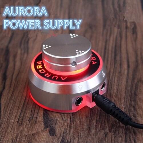 2019 New Mini AURORA Tattoo Power Supply with Knob to adjust voltage Supply Silver - TPS01