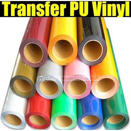 50CMX100CM/LOT Transfer PU VIINYL FOR CLOTHES, Fabric PU HEAT TRANSFER FILM BY FREE SHIPPING