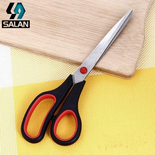 8.5-inch stainless steel tailor scissors plastic handle clothing scissors rubber non-slip handle cloth scissors spot