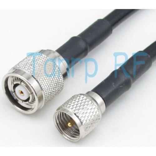 Free Shipping! 50CM RP TNC male plug to mini UHF male RF connector Pigtail coaxialjumper cable 20INCH RG58 extension cable
