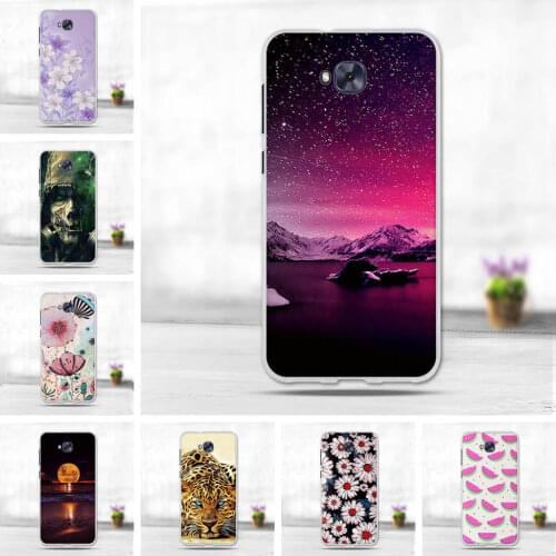For Asus Zenfone 4 Selfie ZD553KL Case 3D Flower Soft Silicone TPU Back Cover Ultra Thin Fundas Painting ZD553KL Phone Cases