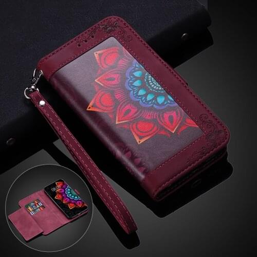 Embossing Case for iPhone 12 Pro Max Magnetic Flip PU Leather Case for iPhone 11 Pro Max X Xs Max XR 8 7 6 Plus Wallet Cover