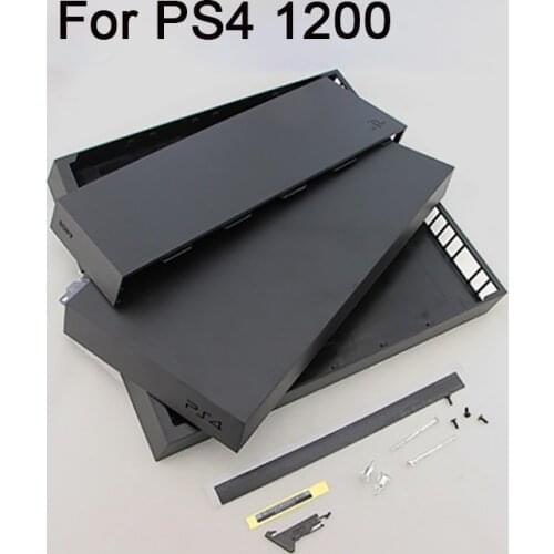 Black Replacement Parts For PS4 Console Shell Case Housing For PS4 1200 12XX With Little Parts