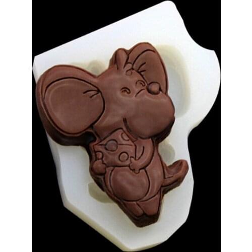 DIY Mouse Chocolate Silicone Molds For Cake Cookies Decoration Pudding Dessert Soap Form Animal Mouse Sugar Candy Mold S0432LS
