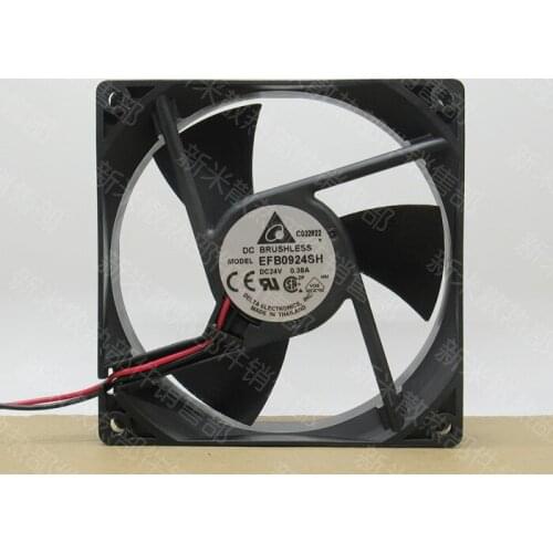 Delta Electronics EFB0924SH DC 24V 0.38A 92x92x25mm 2-wire Server Cooling Fan