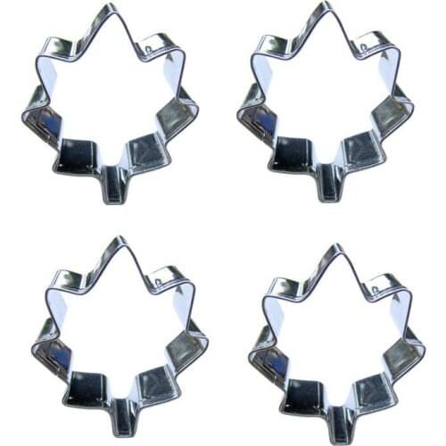 Little Leaves shape 4 piece cookie cutting molds, baking tools, cake decorating soft candy tools