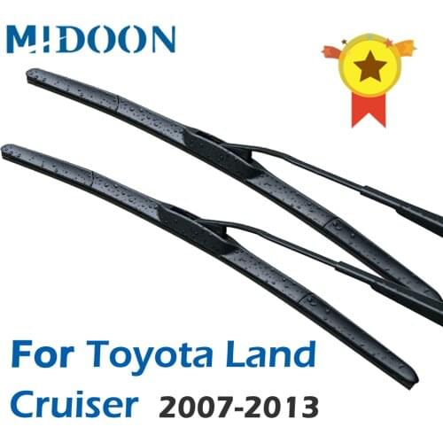 MIDOON Hybrid Wiper Blades for Toyota Land Cruiser J100 J200 Model Year 2002 to 2015 2003 2004 2005 2006 2007 2008 2009 2010 11