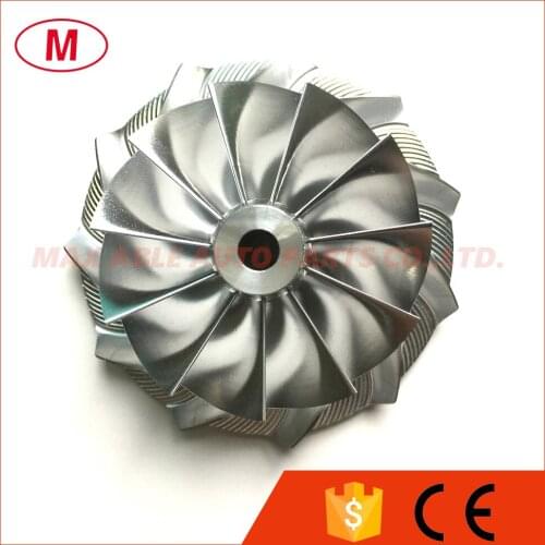 GT2871 452546-0005 53.11/70.98mm 11+0 blades Reverse Racing Turbo Billet Compressor wheel/Aluminum 2618/Milling compressor wheel