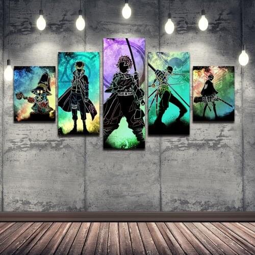 Canvas Paintings on The Wall Art Soul of The Demon Hunter Posters and Prints Modern Pictures for Living Room No Frame