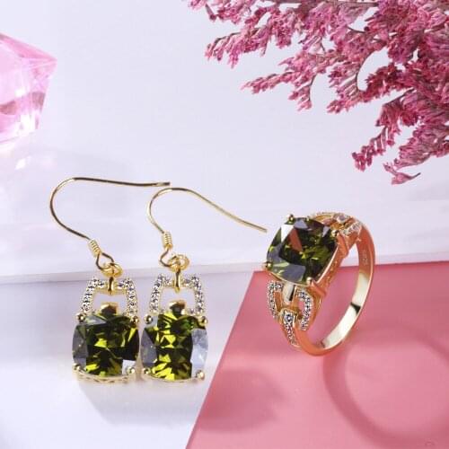 TGNEL 100% S925 Sterling Silver Jewelry Set Drop Earrings Rings White Inlay Cubic Zircon Fine Jewelry for Women Girl Engagement