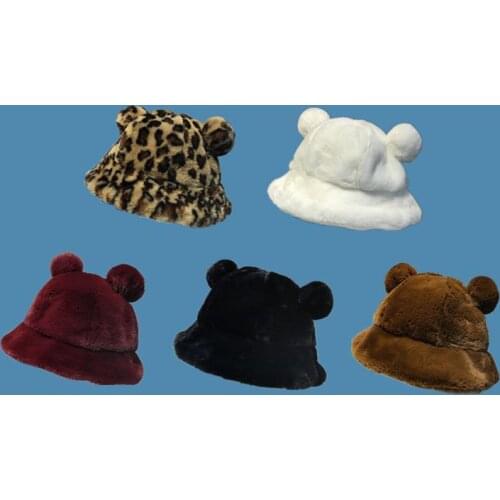 Cartoon cute hats for women boys and girls embroidered knitted hats knitted hat outdoor cold proof woo knitting Hats bucket hat