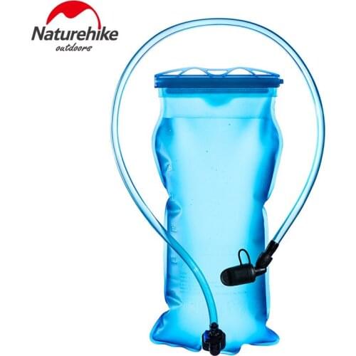 Naturehike Sports Water Soft Bag with Drinking Tube Portable Folding Water Bottle Camping Hiking Riding Running 1.5L 2L 3L