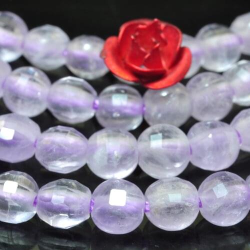 Natural Lavender Purple Jade Faceted Coin Loose Beads Wholesale Gemstone Semi Precious Stone Bracelet Necklace Jewelry Making