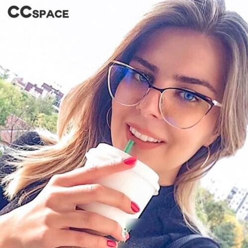 48157 Plastic Titanium Metal Glasses Frame Anti-Blue Light Male and Female Optical Fashion Computer Eyeglasses Trend Flat Mirror