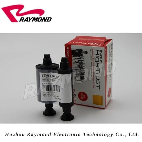 Original Evolis R3011C YMCKO Ribbon,R3011 High Trust Color Ribbons - 200 prints per roll