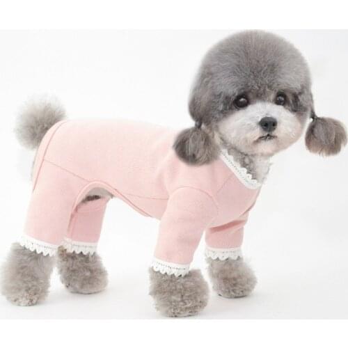 Small Dog Pajamas Jumpsuit Overalls Puppy Outfit Sleepwear Pyjama Yorkshire Pomeranian Poodle Bichon Schnauzer Dog Clothing Coat