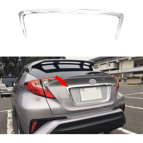 Fit For 2016 2017 2018 Toyota C-HR CHR ABS Chrome Rear Trunk Lid Middle Garnish Tailgate Molding Cover Trim Styling Accessories