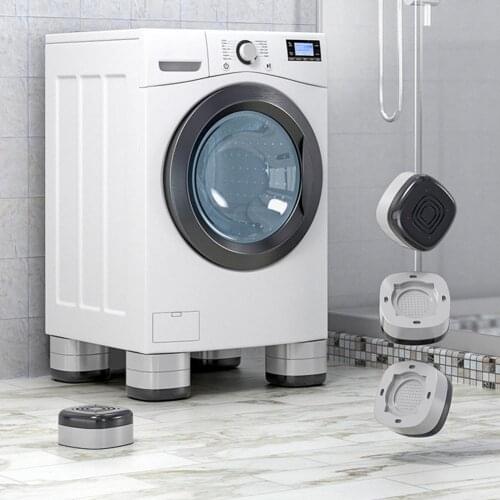 4PCS Washing Machine Feet Foot Pads Anti Vibration Washer Feet Pad Anti Slip Rubber Foot Pad for Washing Machines and Dryers
