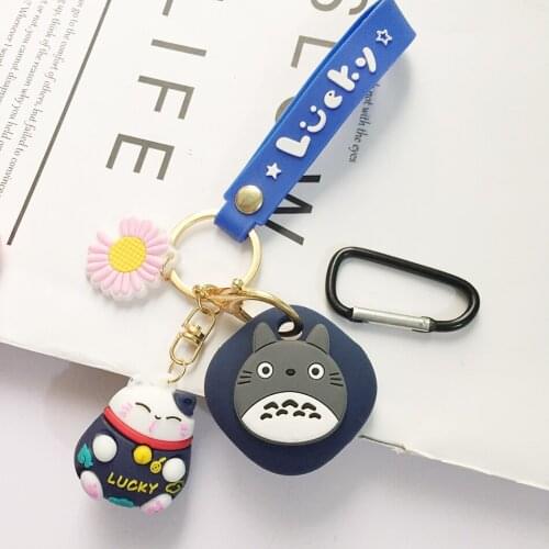 For Samsung Galaxy SmartTag Silicone Protective Case Lucky Cats Cartoon For Galaxy Smart Tag Tracker Cute Key Chain Accessories